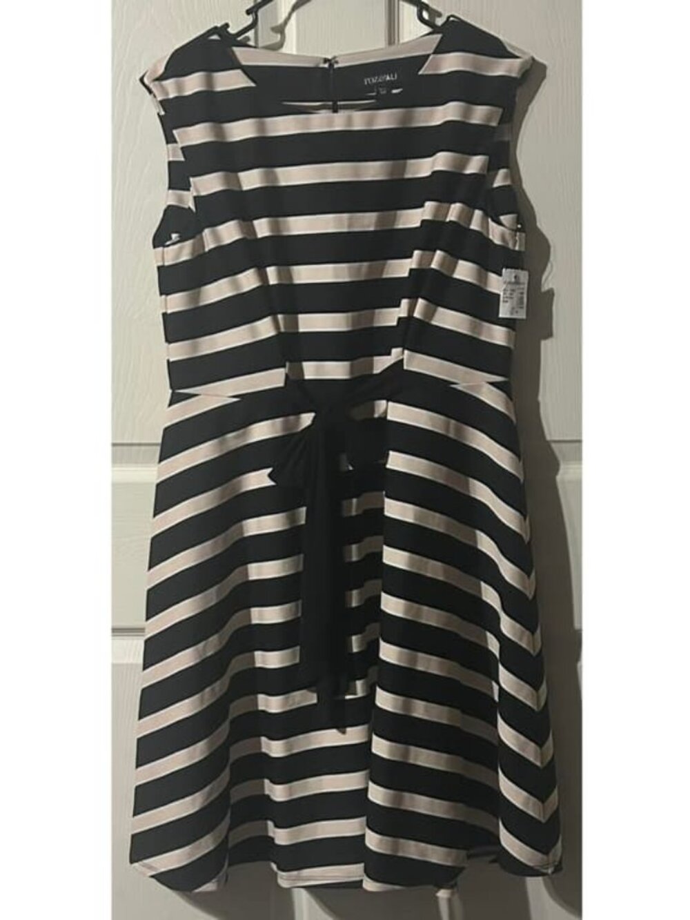 Roz & Ali Black Pink Striped